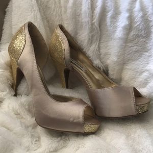 Steve Madden Gold Sequin Heels